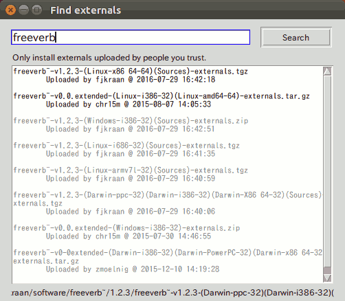 PureData vanilleのdeken（プラグイン）機能