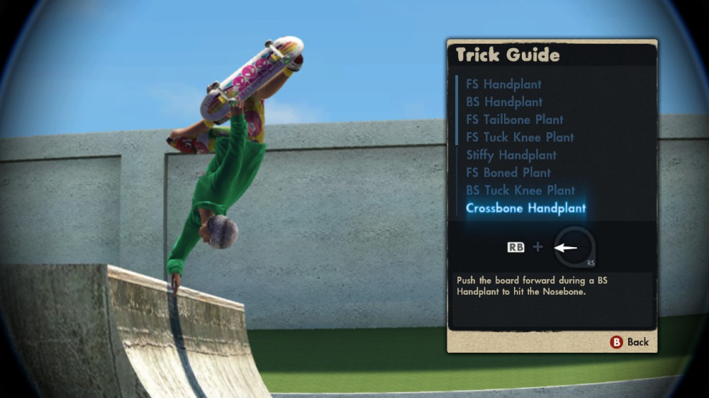 XboxOne版Skate3/スケート3の技一覧コマンド
