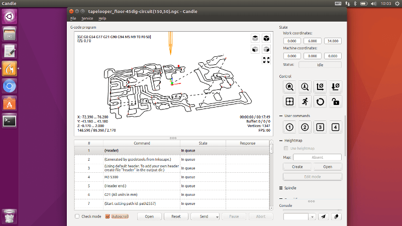 Ubuntuで3018-proのCNCルーターをCandleで動かす